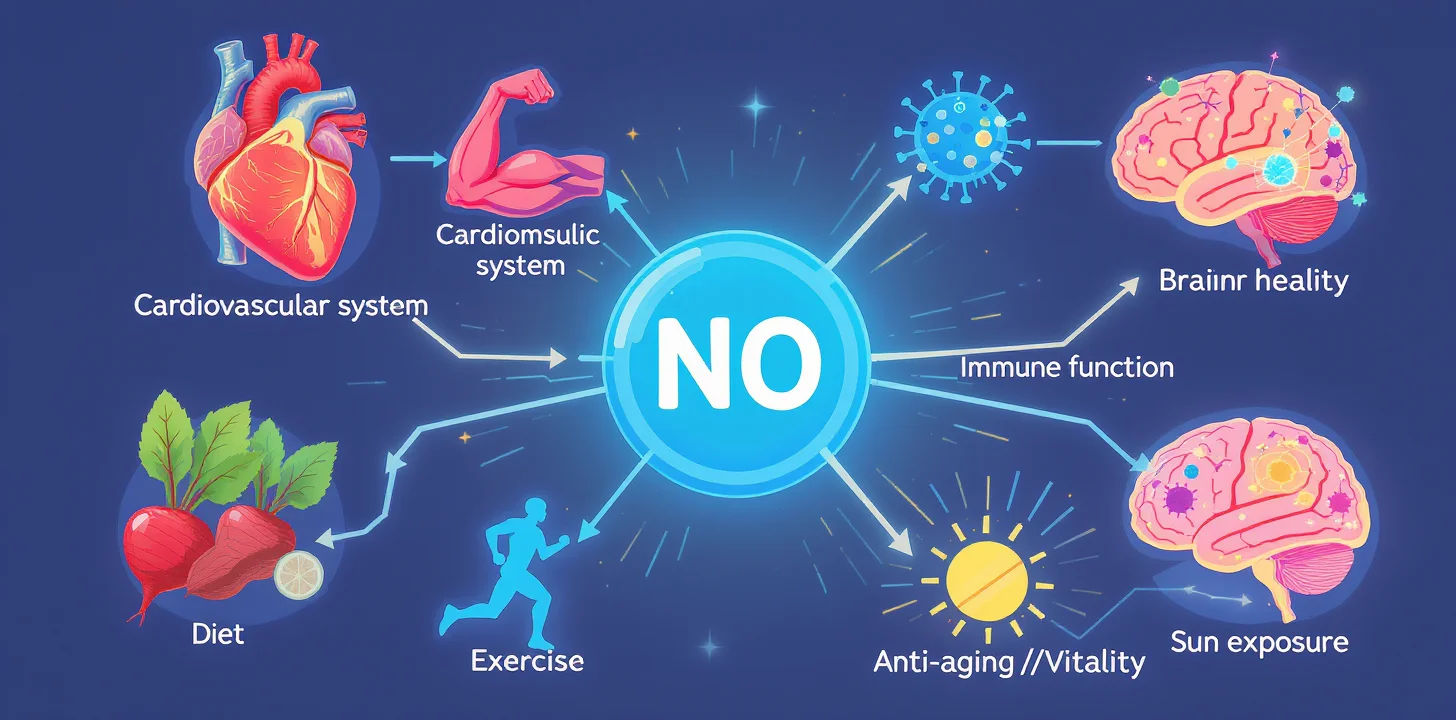 Infografía sobre el Óxido Nítrico