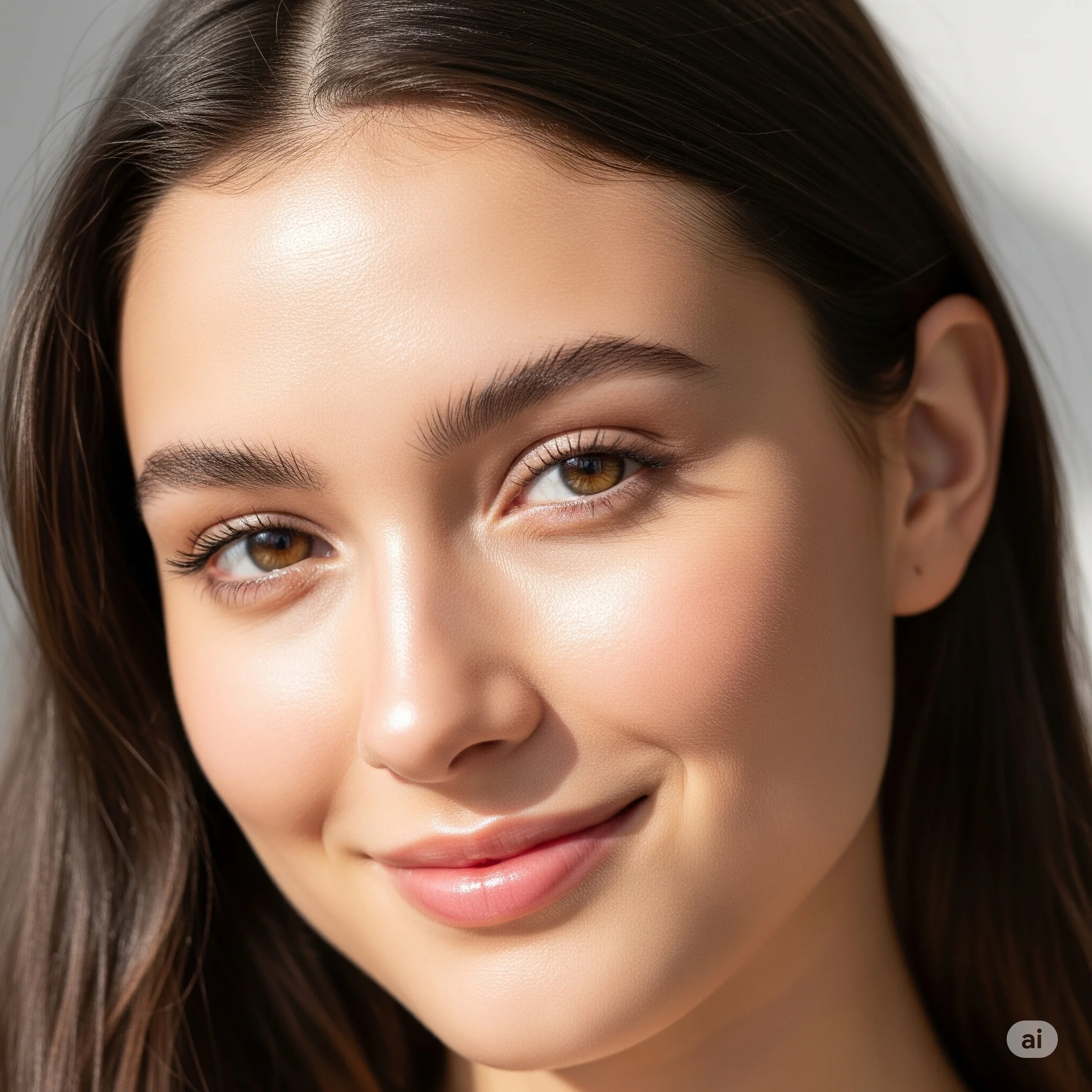 Persona joven con piel radiante