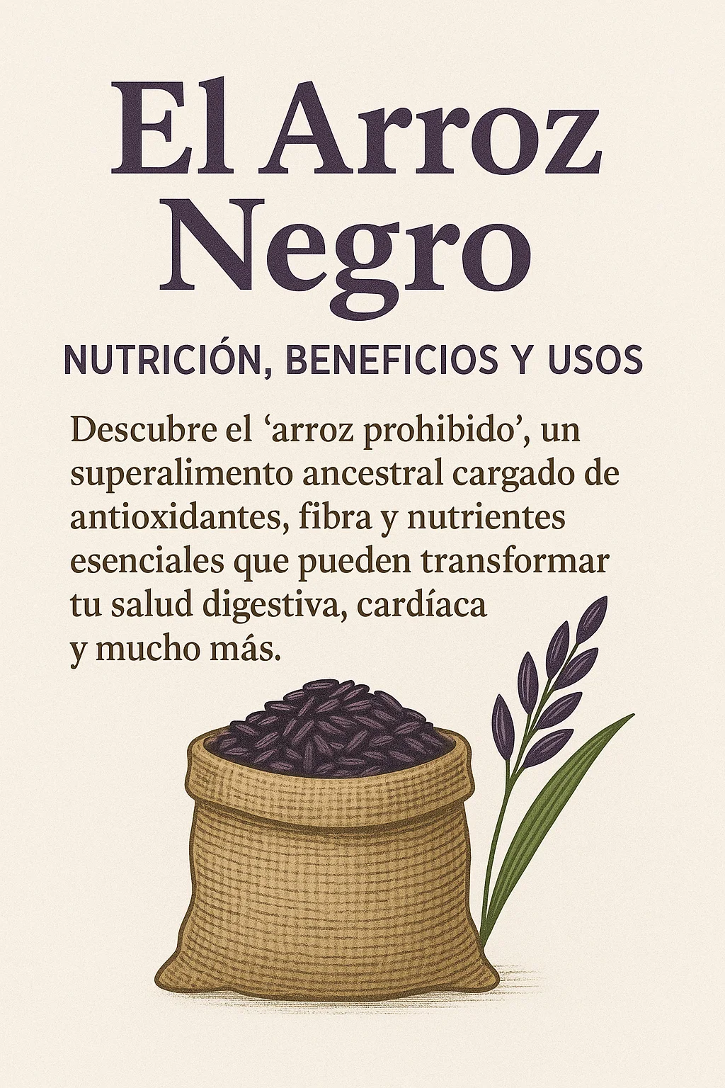 El Arroz Negro: Superalimento