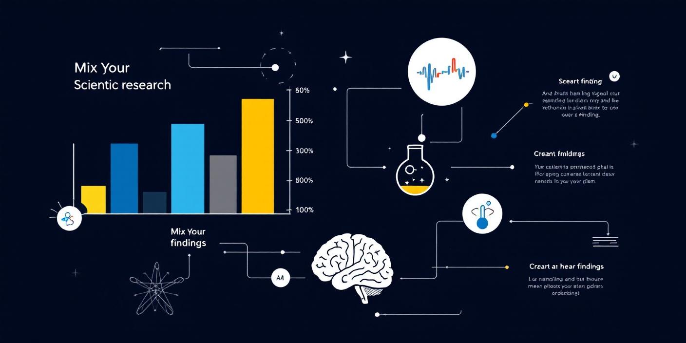 Gráfico con elementos científicos y de investigación.