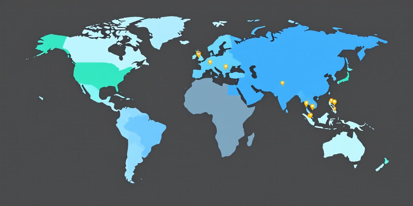 Mapa de calor global mostrando la presencia de LifeWave vs competidores.